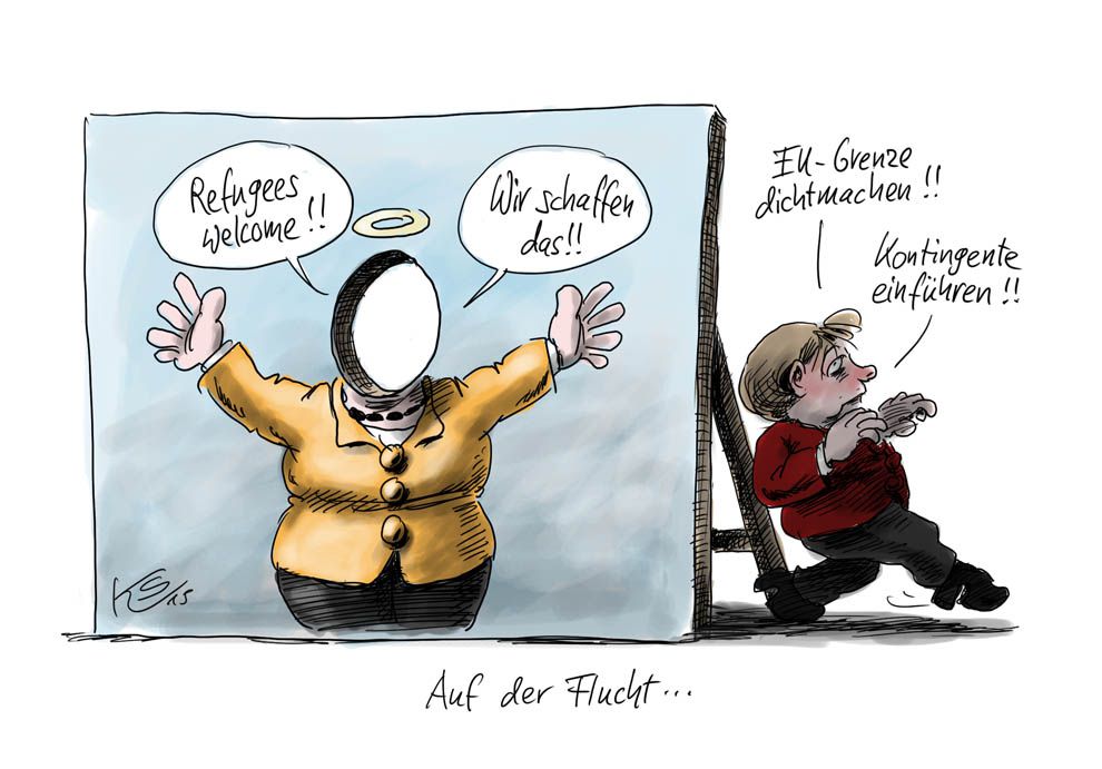Merkel Lustig Flüchtlinge